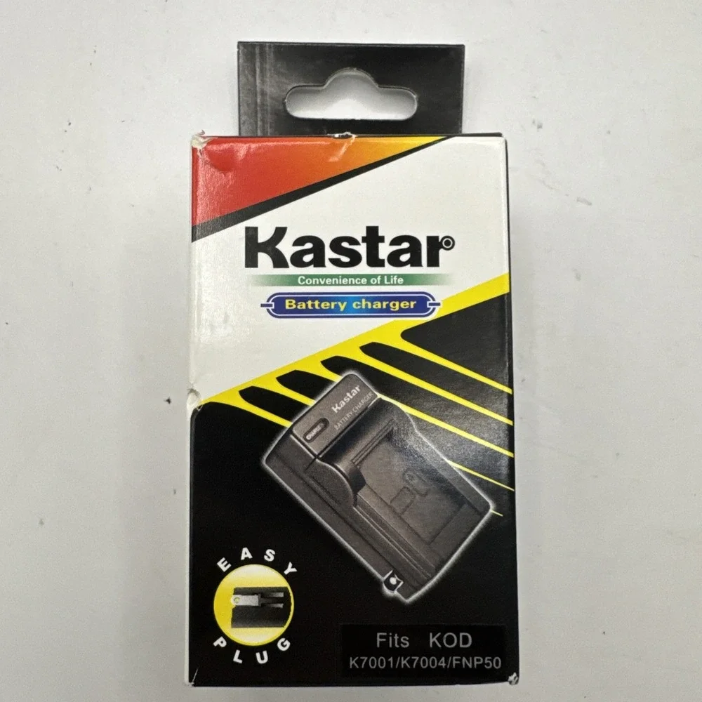 Kastar Battery Charger for Sharp VL-E37U VL-E39 VL-E39S VL-E39U VL-E42U VL-E43